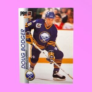 NHL 1992-93 Doug Bodger Buffalo Sabres #17 Pro Set Hockey Card
